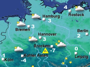 Aktuelles Deutschlandwetter